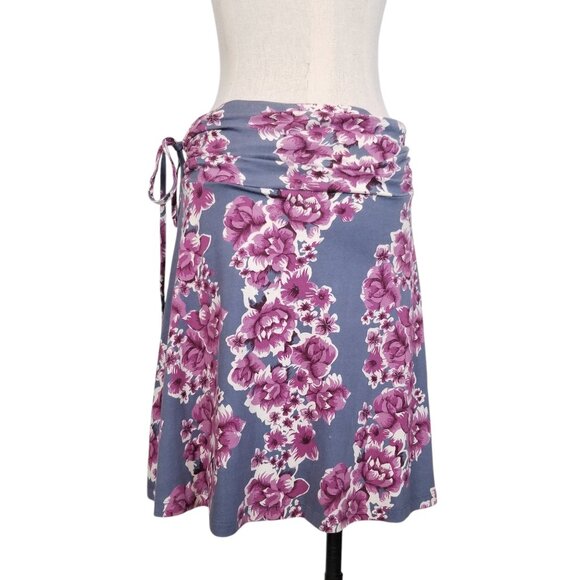 Patagonia Lithia Convertible Skirt Blue Floral Sz Small - Picture 8 of 14